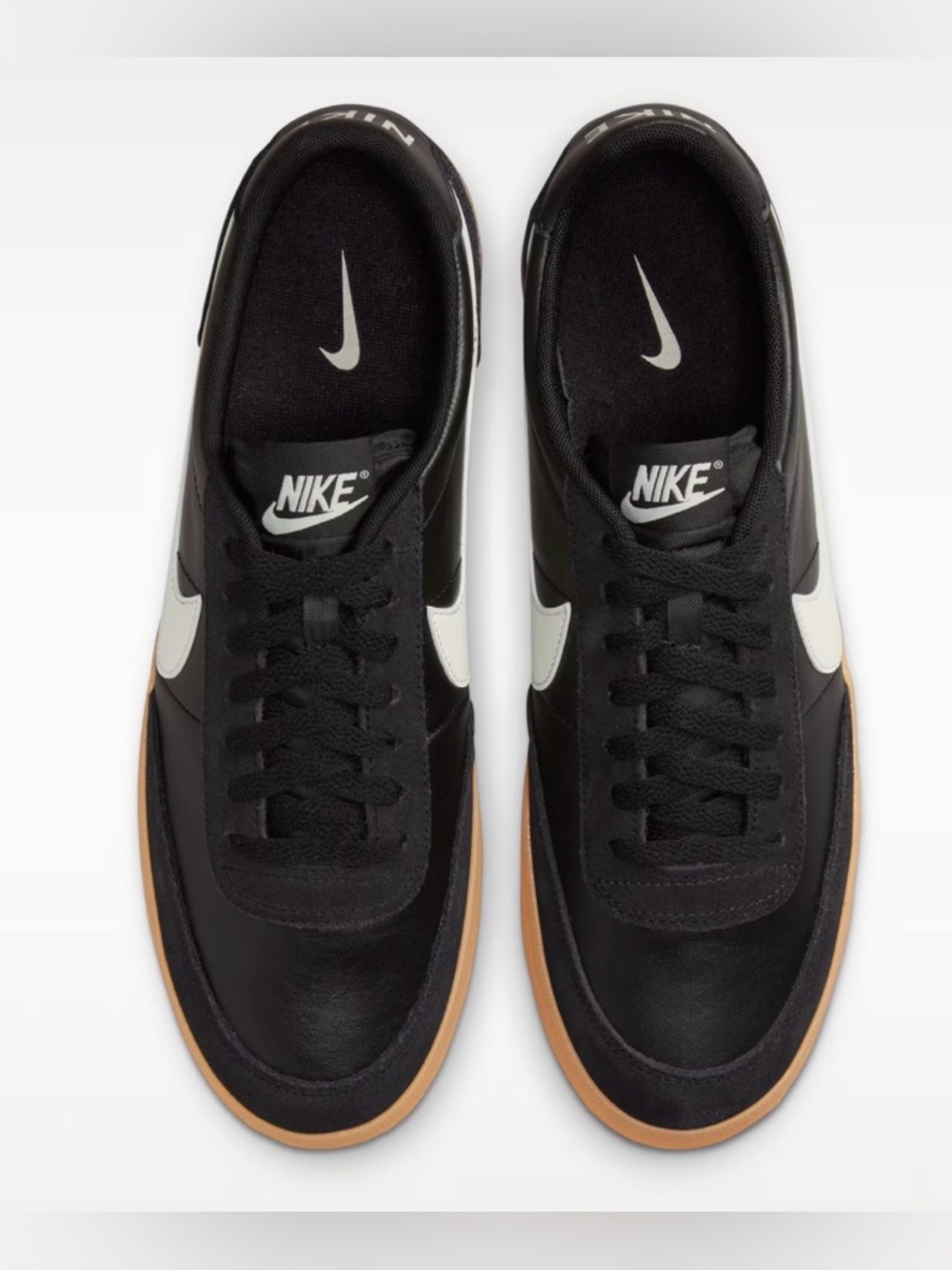 NEW [Nike] Killshot 2 Low Top Sneakers Black/Gum Yellow/Sail Womens 6.5, Youth 5 - Picture 4 of 12